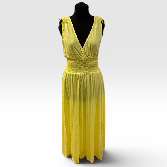 Just Love Dresses & Skirts - Just Love Bright Yellow V-Neck Sleeveless Maxi Dress